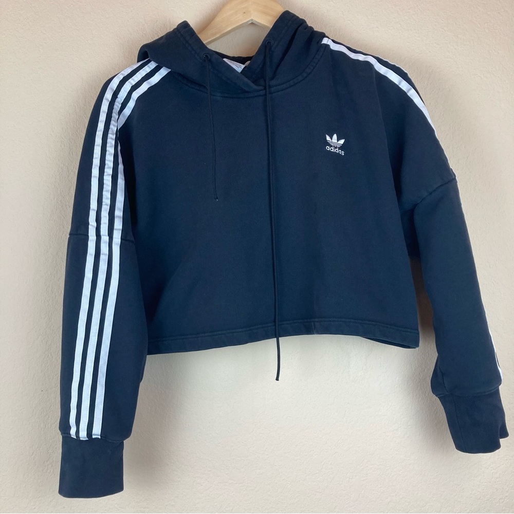Adidas Crop Hoodie Black S L014